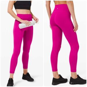 Lululemon Wunder Train High-Rise Tight 25" Ripened Raspberry Women’s Size 6